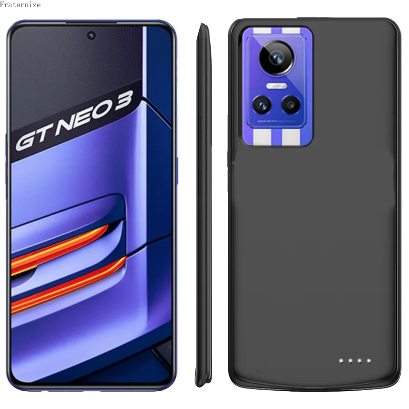 

Умный чехол для зарядки аккумуляторов OPPO Realme GT NEO 2 3, портативный внешний аккумулятор, чехол для зарядки аккумулятора Realme Q5 9 Pro Q3S Q5i V23 V25 gt2
