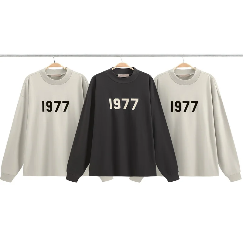 

Best Quality 1:1 essential 1977 8th Collection O-neck Pullover 2022 Men Women Hip hop Streetwear Oversize Sweatshirt Hoodies