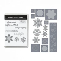 christmas snowflake clear stamps cutting dies for diy scrapbooking cards photo album paper card craft supplies