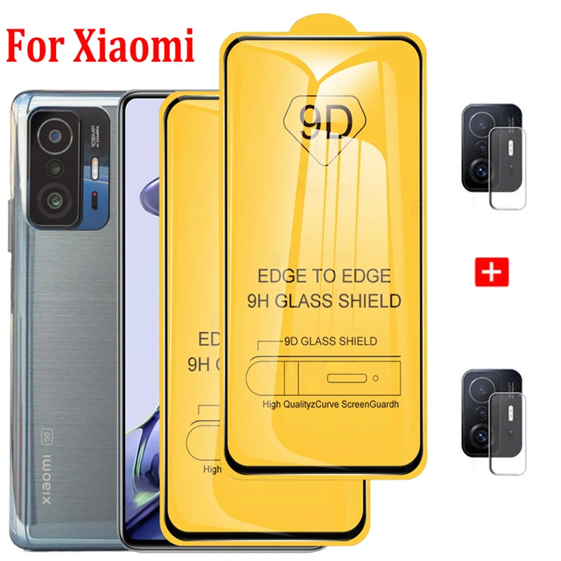 

9D Tempered Glass For Xiaomi 11T Redmi Note 11 Pro 5G Glass Xiaomi 11 Lite 5G NE Nota 10 S 11S Screen Protector Mi11 Lite Protective Glass Xiomi Redmi Note10 Mi 11 T Pro Plus Smart Phone Front Film