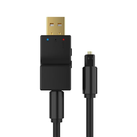 USB Оптический беспроводной Bluetooth передатчик 2 в 1, адаптер аудиопередатчика с низкой лантенцией для ТВ, ПК, беспроводной USB аудиоадаптер