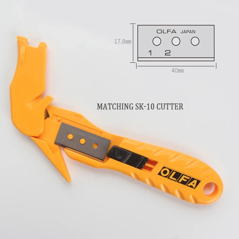Запасные лезвия OLFA SKB-10/10B 10 шт. 40*17 8 мм Сменное лезвие для зеркального резака