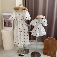 mom daughter korea dress mom and baby girl matching summer dresses for women one piece clothing 2022 new children clothes robe