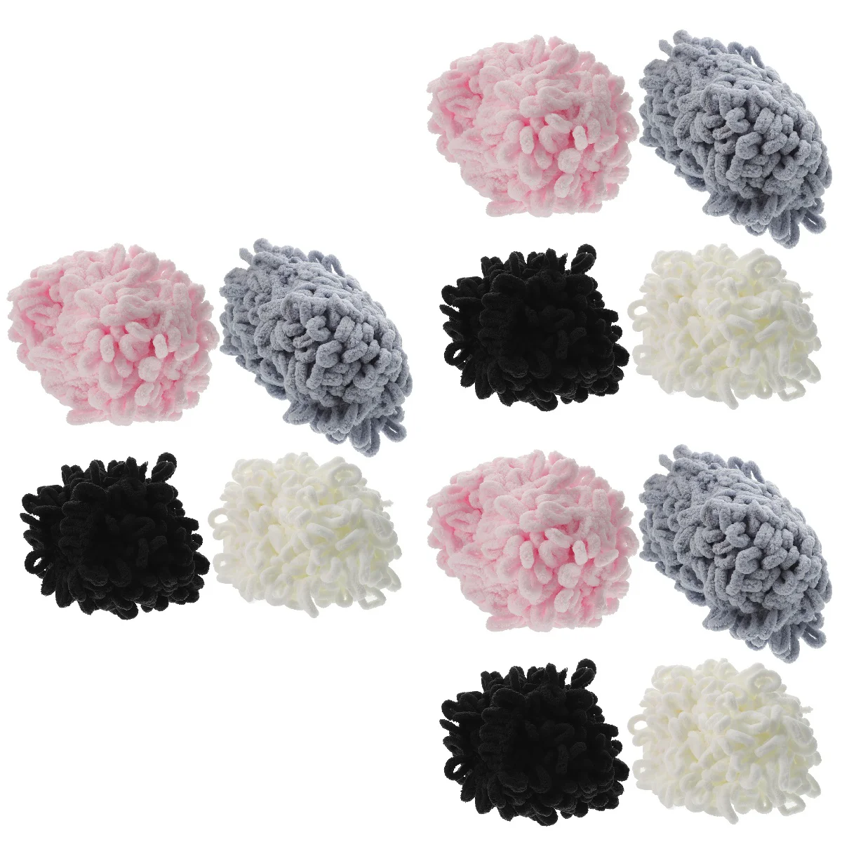 

12 Rolls Finger Knitting Thread Home Supplies Knitted Blanket Crafts Polyester Cord DIY Yarn Sweater Scarf Portable Yarns
