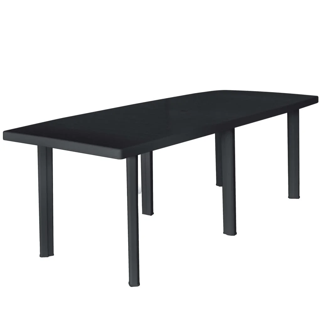 

Garden Table Anthracite 82.7"x37.8"x28.3" Plastic