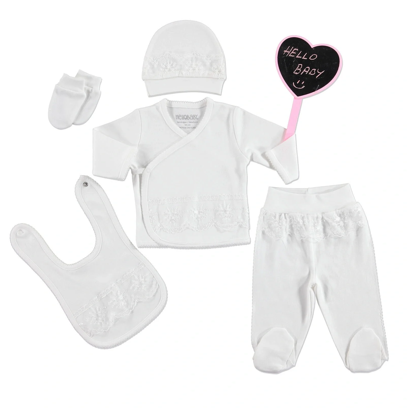 

ebebek Hellobaby Lace Newborn Baby Hospital Outlet 5 Pieces