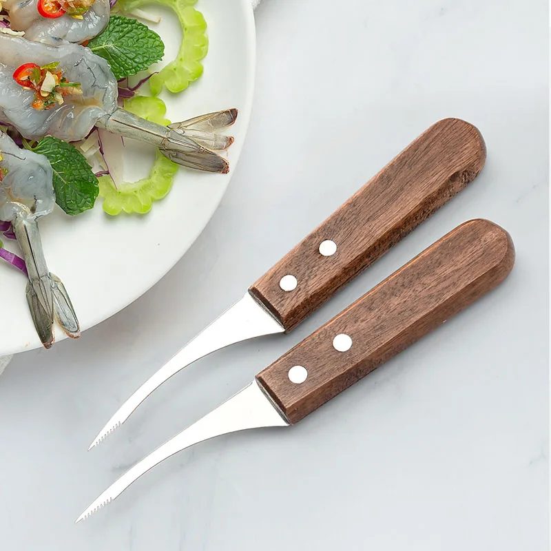 

2 PCS Shrimp Deveiner Tool Portable Shrimp Cleaner Knife Prawn Shell Peeler for Kitchen Shrimp Peeling Tools