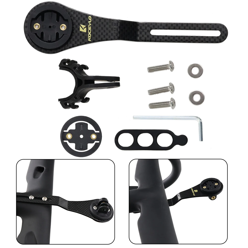 

Brand New Bike Mount Extension Mount Carbon Fiber+Plastic Computer Extension Mount Computer Mount Holder For Garmin Size 155mm