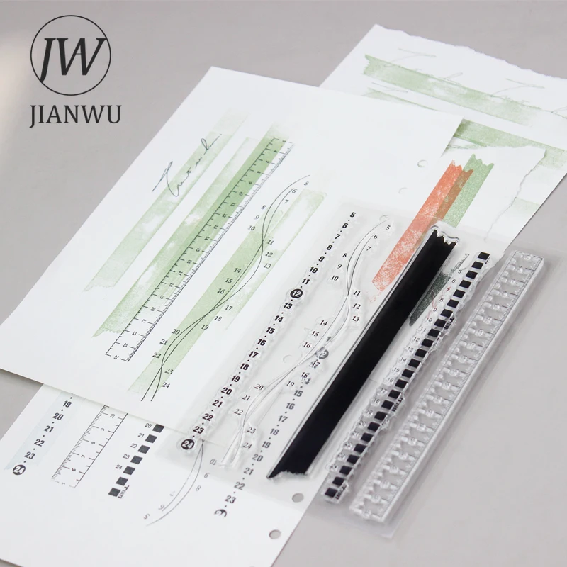 Винтажный прозрачный материал JIANWU декоративный силиконовый штамп креативный