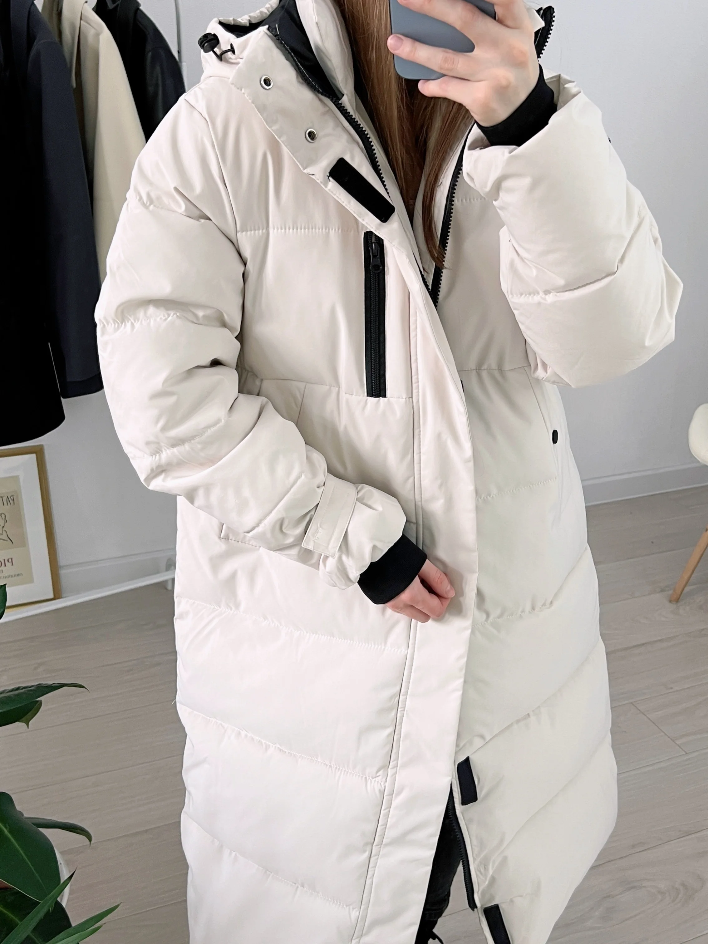 2023 New style Korean winter women's loose thick down padded coat mid-length enlarge