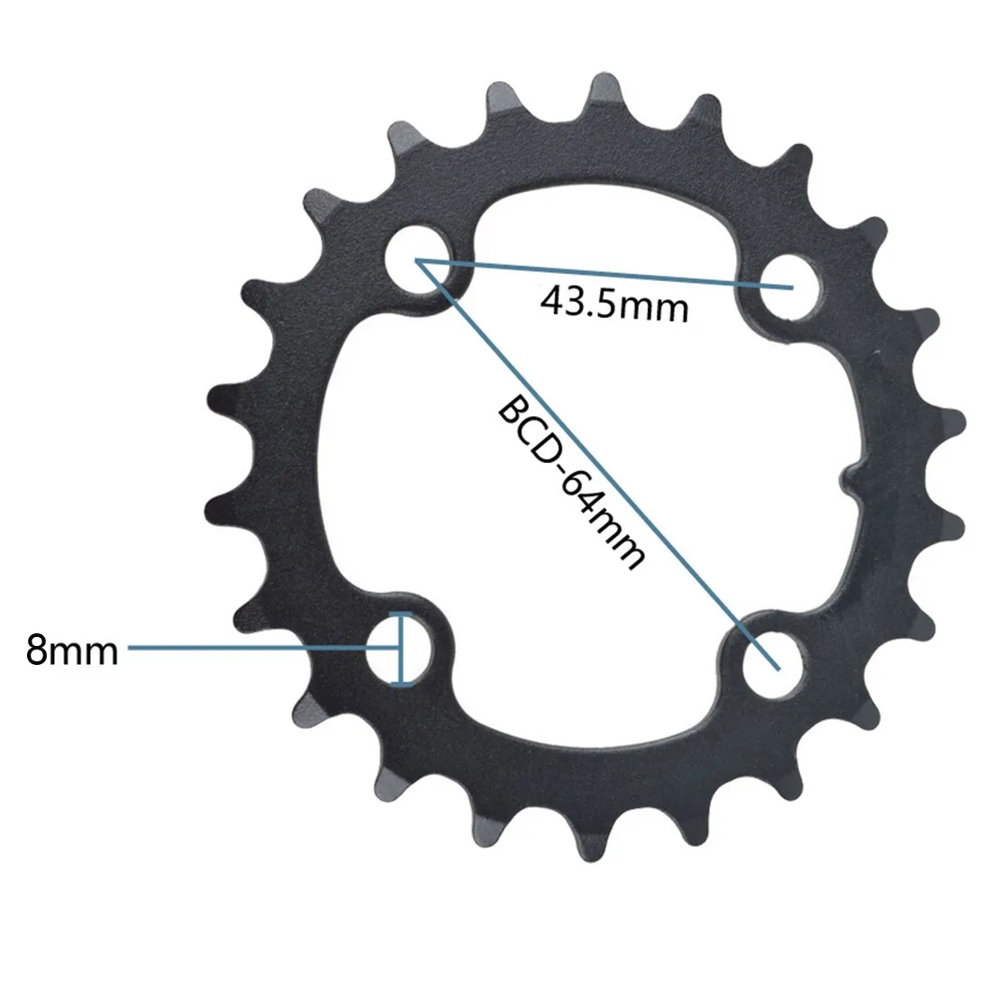 

Bike Crankset Bicycle Chainring 7/8/9 Speed 22T BCD 64mm Repair Chain Ring Molybdenum Steel Wear-resistant Bicycle Accessories