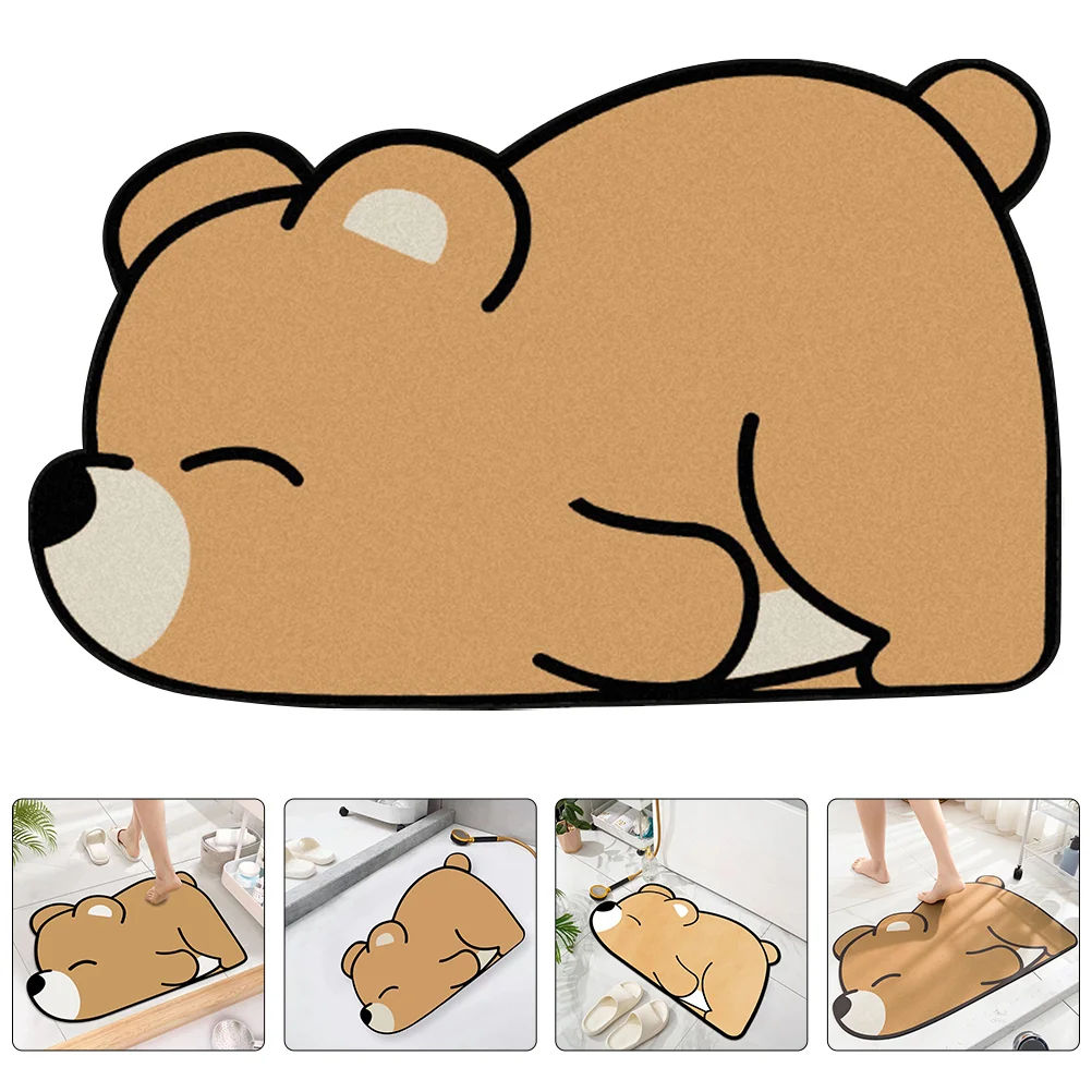 

Mat Floor Door Rug Indoor Entrance Bath Toilet Washable Rugs Shower Bathroom Carpet Mats Dry Absorption Water Front Entryway