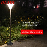 dlmh solar light contemporary lawn lamp 39 leds waterproof ip65 outdoor decorative for courtyard park garden