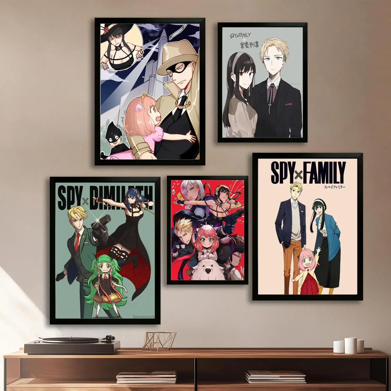 Семья комиксов Spy x холст художественный постер настенное искусство печать с