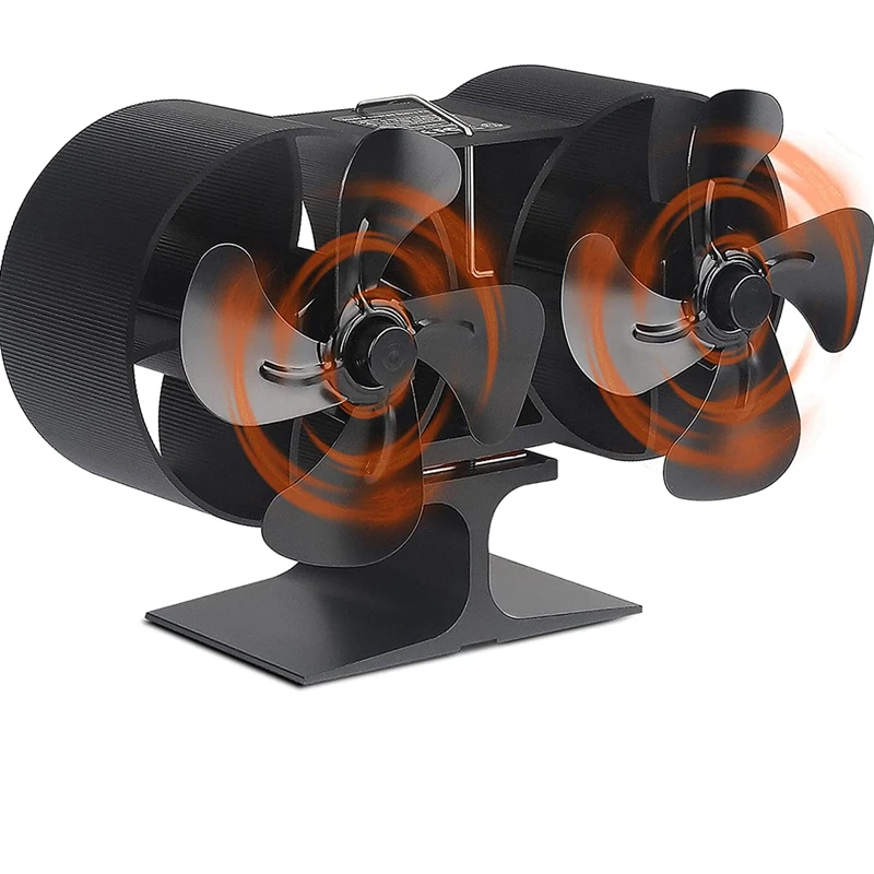 

Wood Stove Fan, Heat Powered Stove Fan, Fireplace Fan, Eco Stove Fan for Wood Burner/ Burning/Log Burning