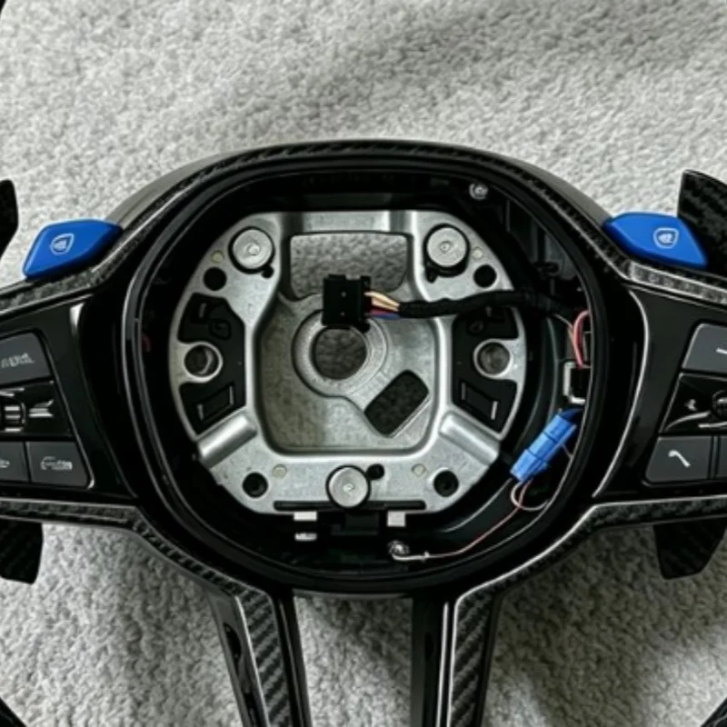 Фото Спортивный руль из карбона CS, прямые поставки с завода, для BMW G05 G08 G11 G12 G15 G20 G22 G30 G31 G36 G38 G87 M3 G80 M4 G82 G42 M5 №3