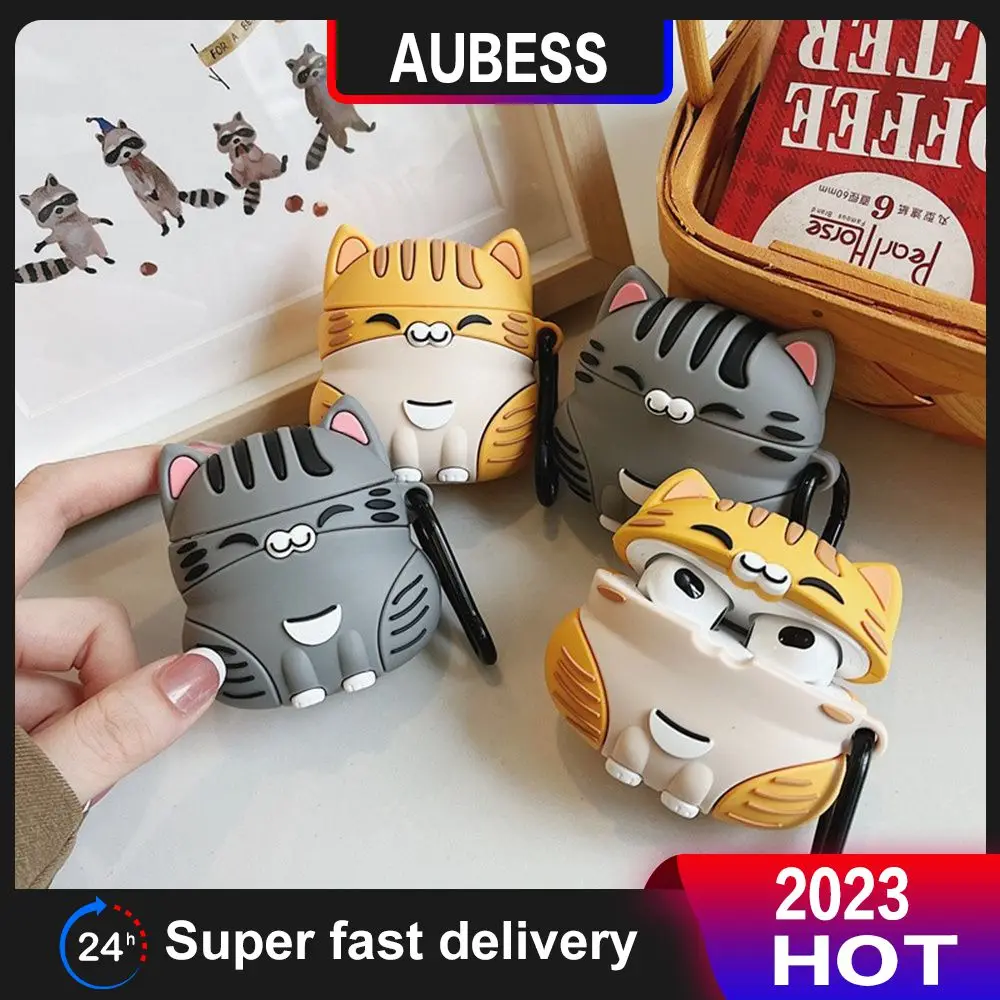 

Earphone Cover Soft 1pcs Wireless Case Cute Portable For Airpods1 2 Earphone Case 3d Cartoon Silicone