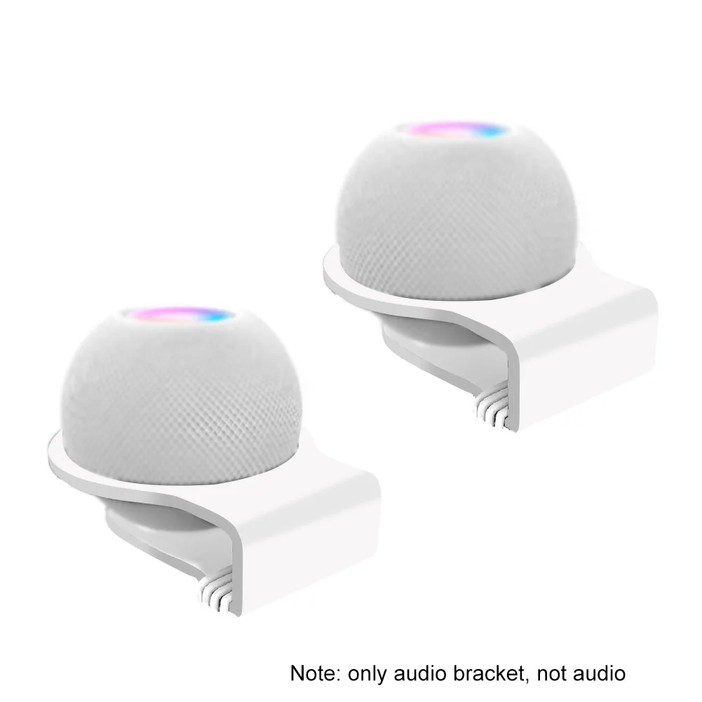 

2pcs Stand Wall Mount Heavy Duty Kitchen Accessories Storage Home Space Saving Easy Install Speaker Holder For HomePod Mini