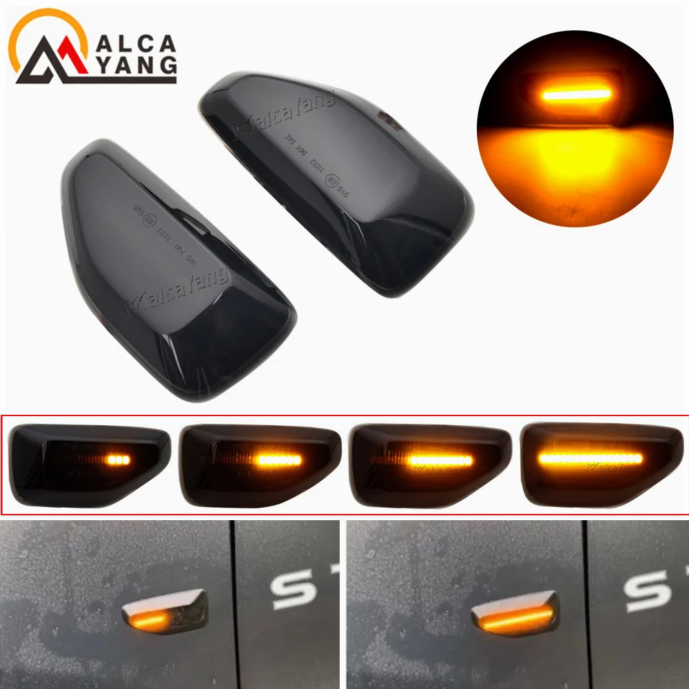 

2Pcs LED Dynamic Side Marker Light Arrow Turn Signal Blinker Lamps For Dacia Logan 2 Sandero 2 Duster 2 Renault Stepway