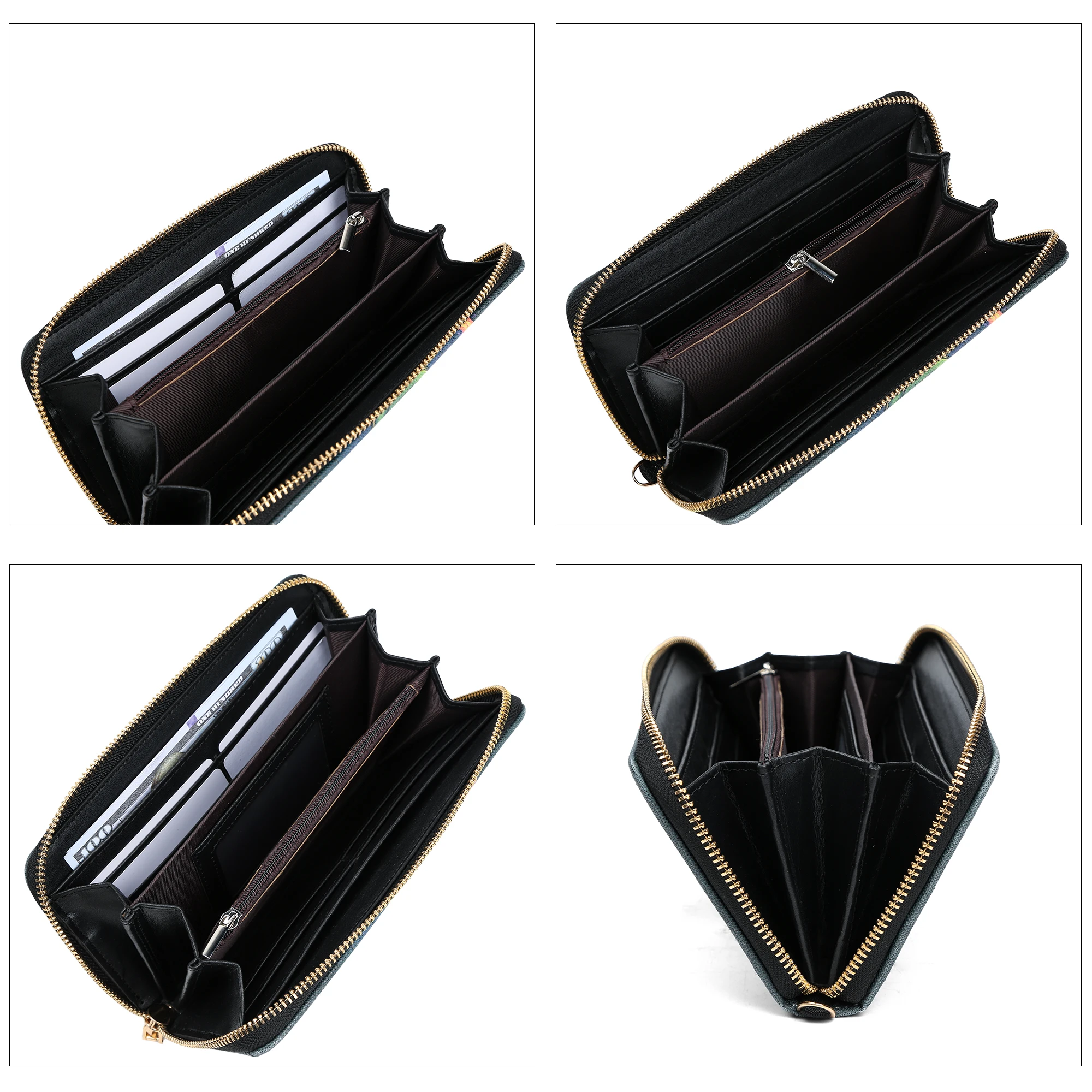 Кошельки классический кошелек на молнии-легкий и большой емкости подходит для