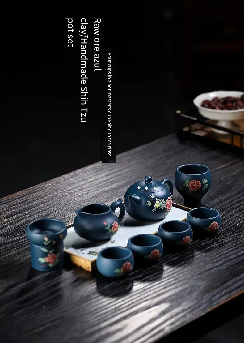 Чайный сервиз кунг-фу из фиолетовой глины чайная комната домашний чайник новый