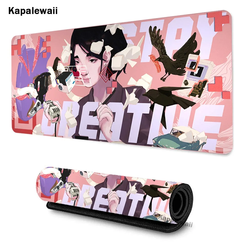 

Personalized Fabric Mouse Pad Graffiti Art Table Mats Office Carpet Desk Pad Mouse Mat Diy Big Mousepad Mat for Computer Table