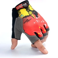 1 pair anti slip half finger cycling gloves gel pad breathable men women motorcycle mtb road bike gloves sports fishing gloves