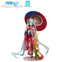 hatsune miku vocaloid pvc action anime figure stronger kimono miku model collection figurine decoration toys kids birthday gift