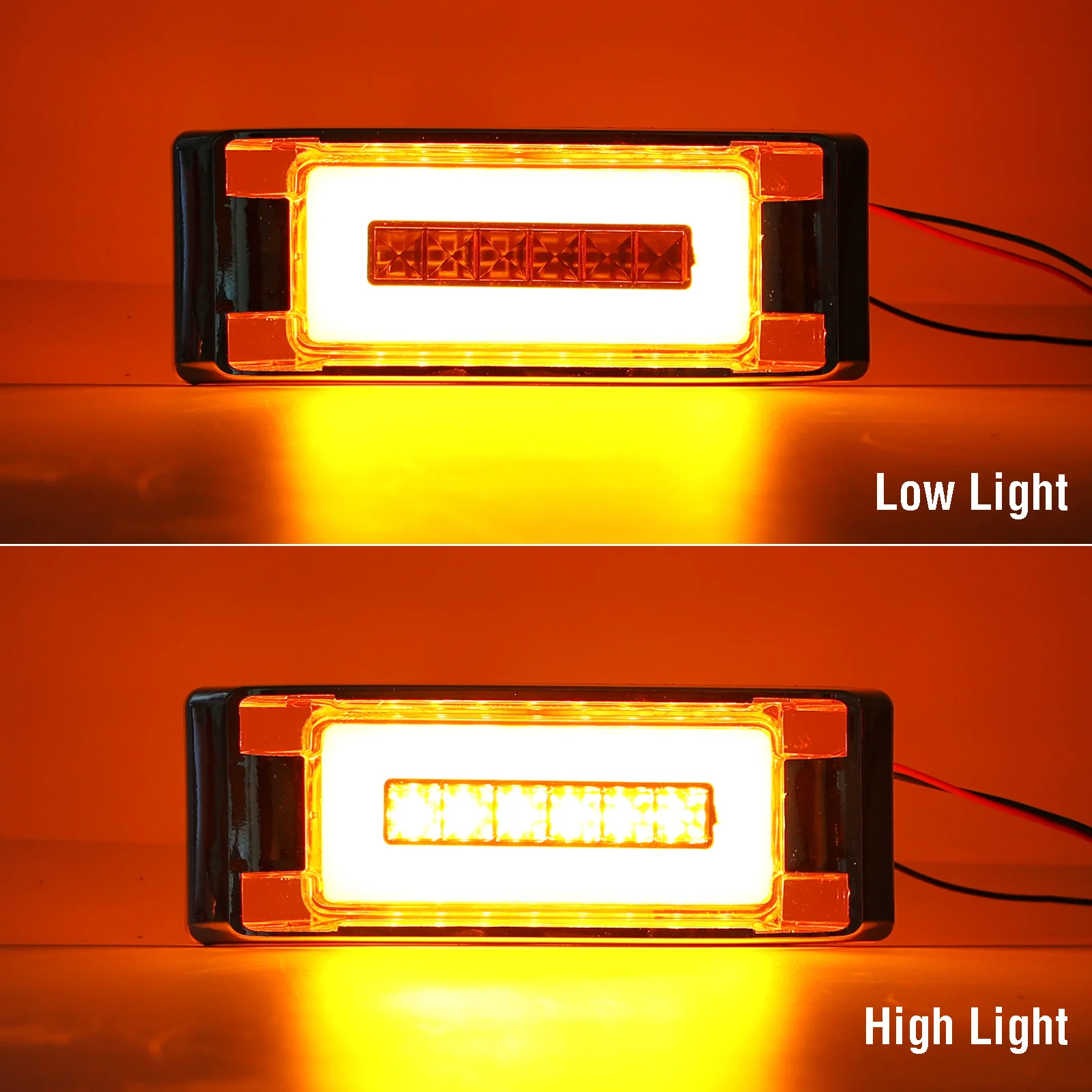Универсальные светодиодные фонари боковые габаритные огни для автомобиля