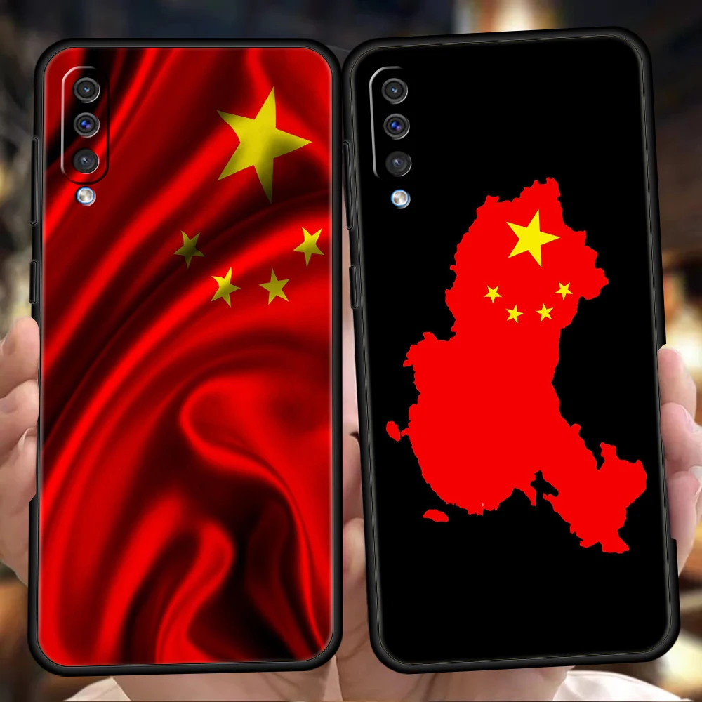 

Chinese National Flag Phone Cover Case For Samsung Galaxy A53 A73 A33 A22 A13 A12 A10 A52 A70 A50 A20 5G Luxury Silicone Shell