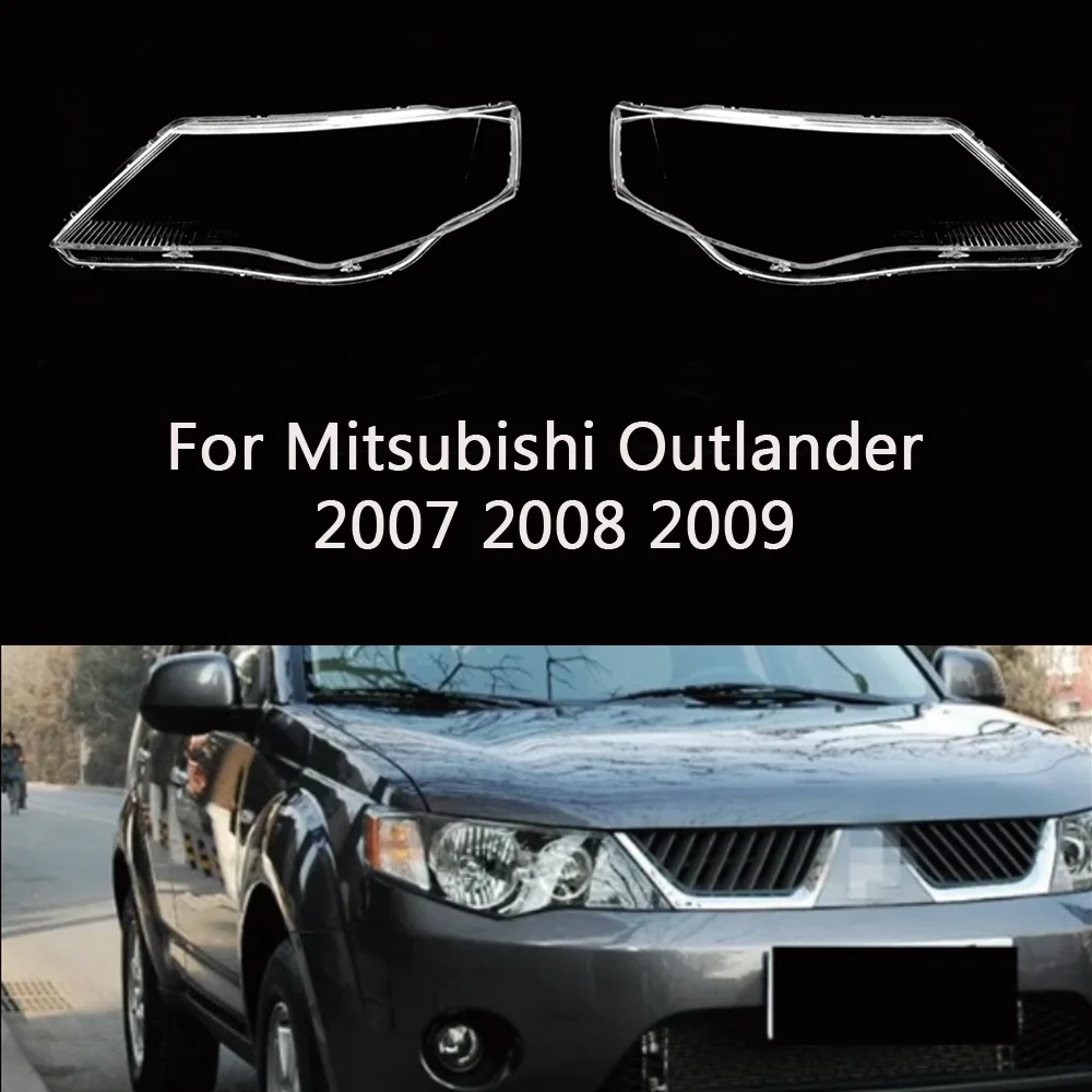 Прозрачная накладка на переднюю фару автомобиля для Mitsubishi Outlander 2007 2008 2009
