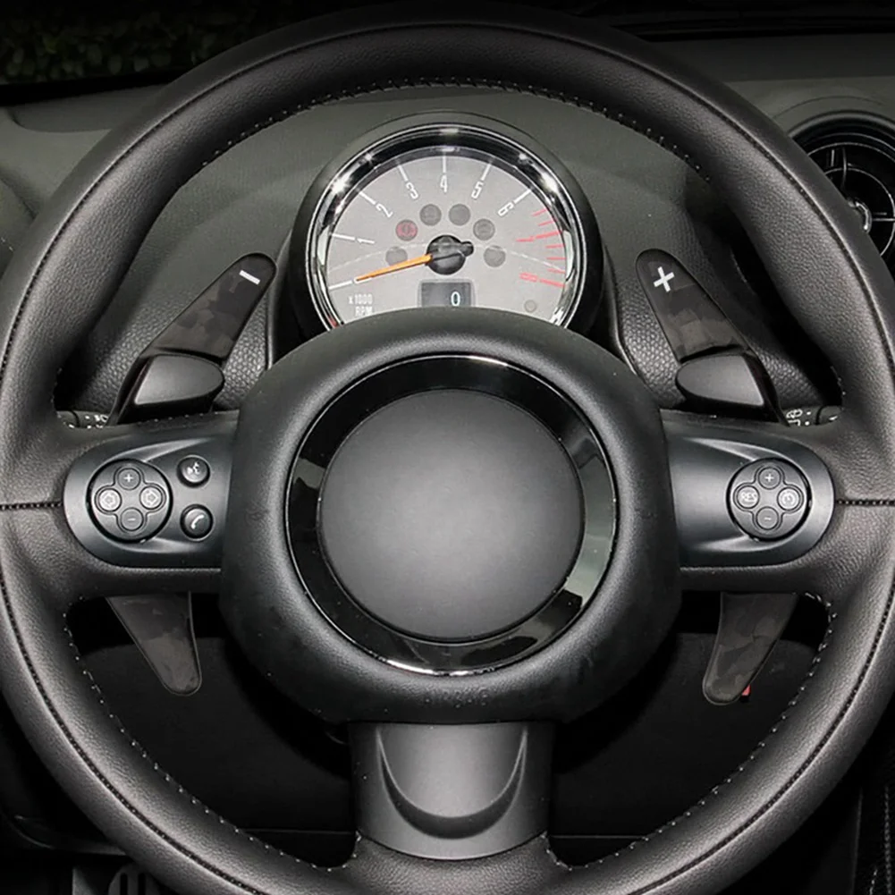 

Real Carbon Fiber for Mini Cooper R55 R56 R57 R58 R59 R60 Car Steering Wheel Shifter Paddle Extension Cover Accessories