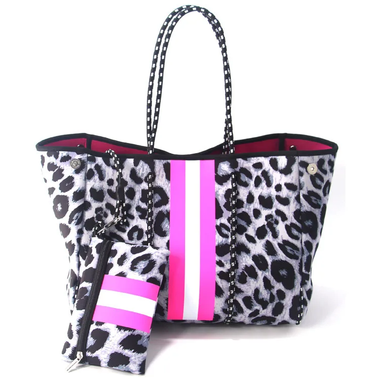 

2022 New Fashion Spain Women Luxury Shoulder Bag Large Neoprene Light Bolsas Female Travel Beach Holiday Handbags Ladies Bags
