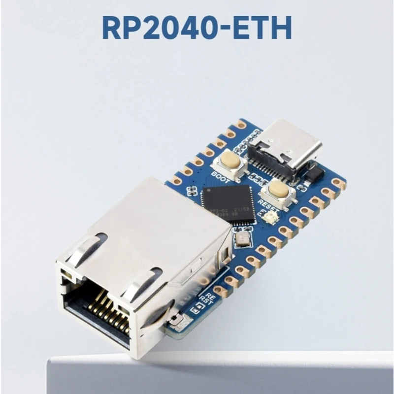 

Powerful RP2040-ETH Raspberry Pi Microcontroller Development Boards RP2040 Ethernets Port Modules Board 13xGPIO pin