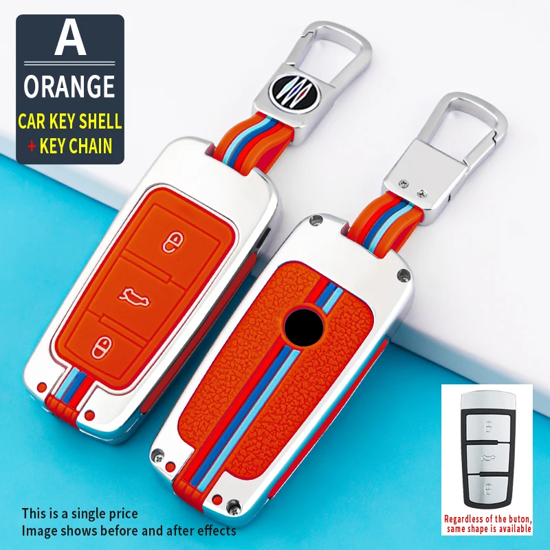 

Car Key Case Cover For Vw Volkswagen CC Passat b8 Magtan b7 Key Shell Skin Bag Only case Accessories Car-Styling Holder Shell