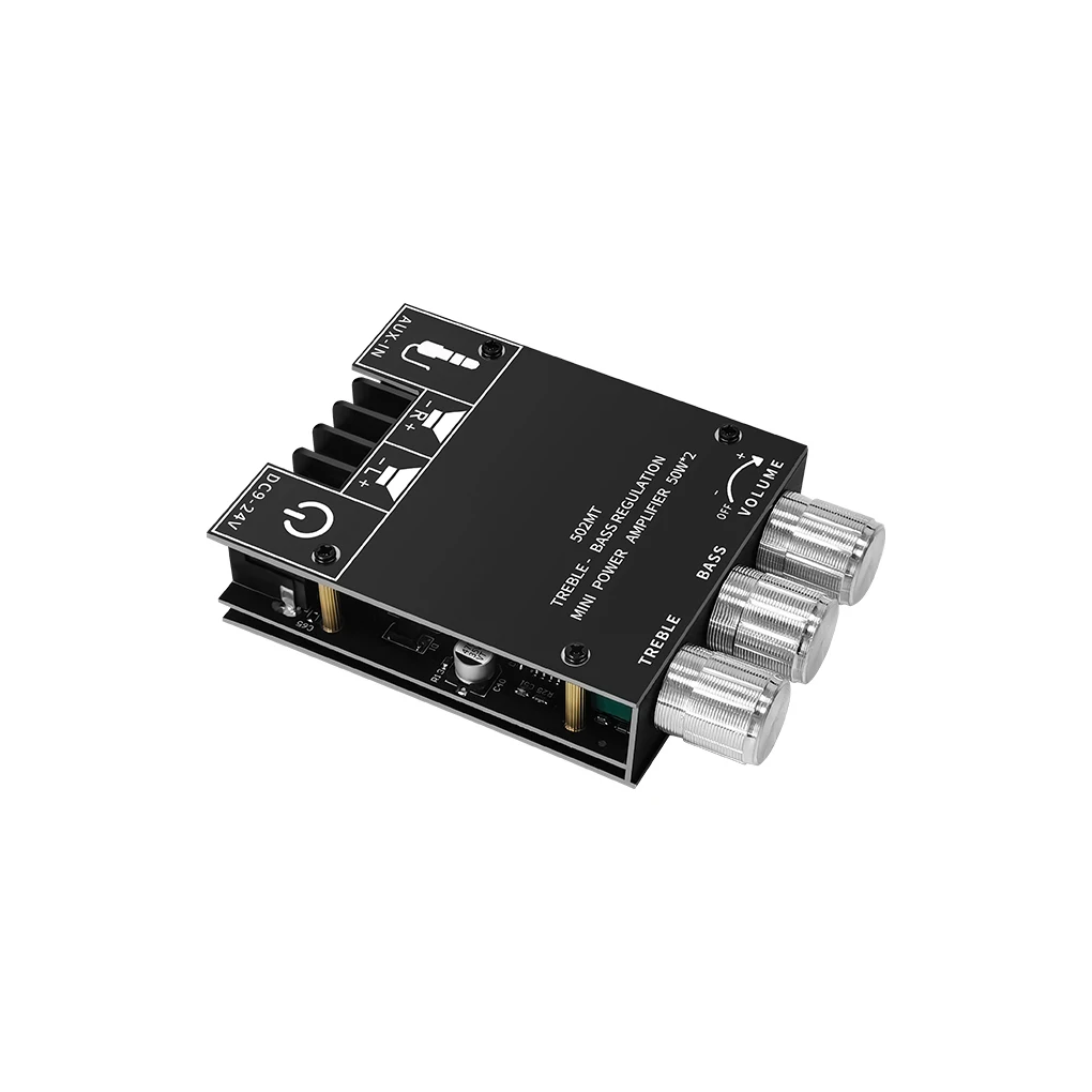 

Treble Adjustment Subwoofer Board Two Channel Stereo Bass AMP Module