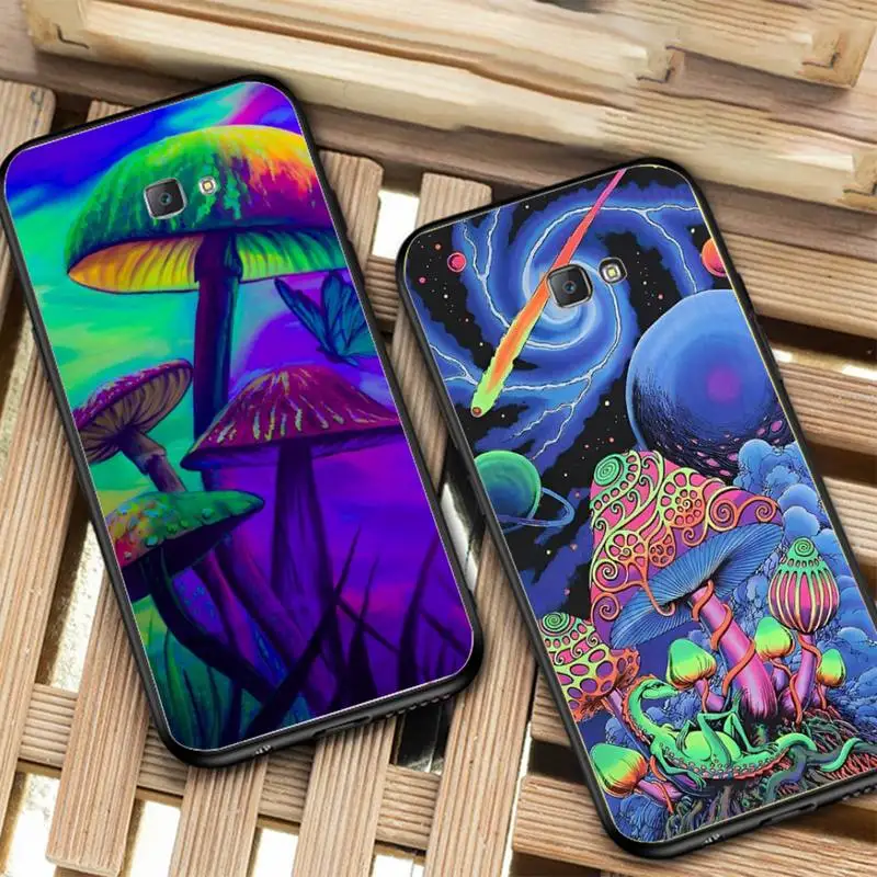 

Trippy Psychedelic Mushrooms Phone Case for Samsung J 2 3 4 5 6 7 8 prime plus 2018 2017 2016 core