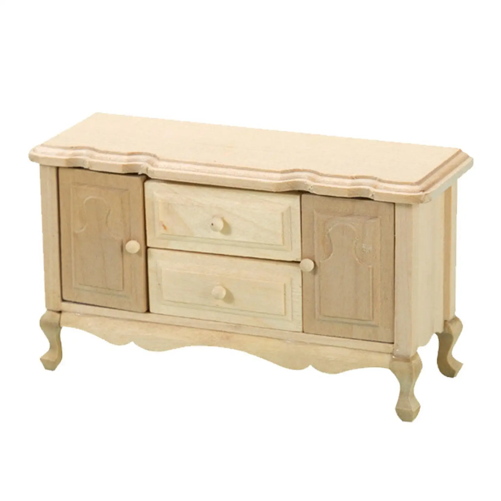 

Модель деревянного шкафа 1/12, украшение для кукольного домика, Миниатюрные аксессуары для мебели, буфет для гостиной, кухни, детей