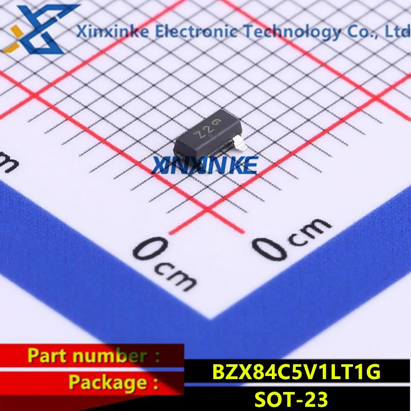 50 шт. BZX84C5V1LT1G LBZX84C5V1LT1G SOT-23 BZX84C5V1 BZX84C-5V1 маркировка: Z2 5,1 В диод регулятора напряжения