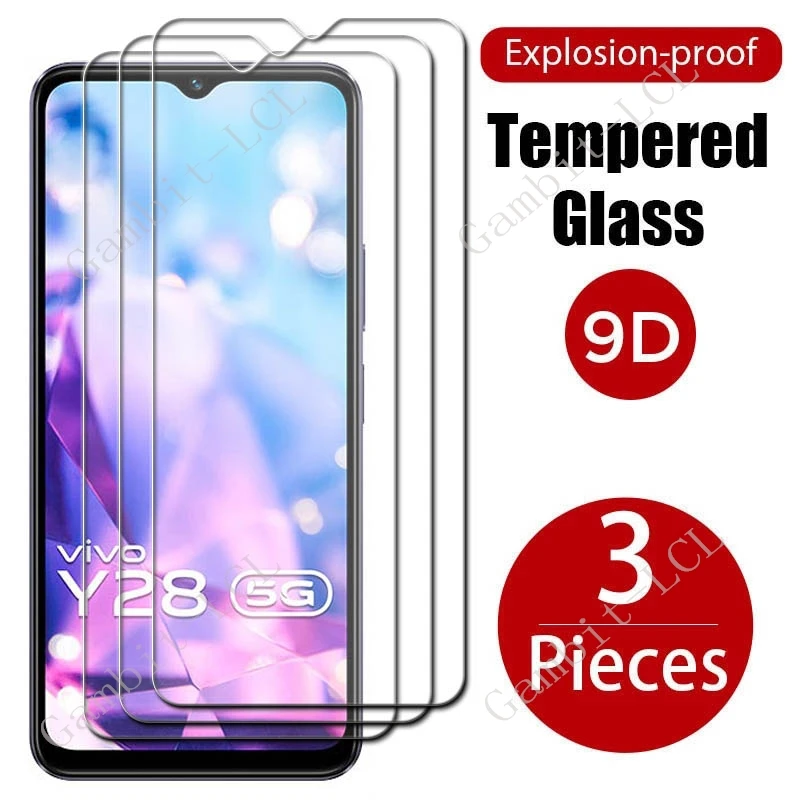 Фото 3 шт. 9H защитное закаленное стекло для Vivo Y28 5G VivoY285G VivoY28 6,56 