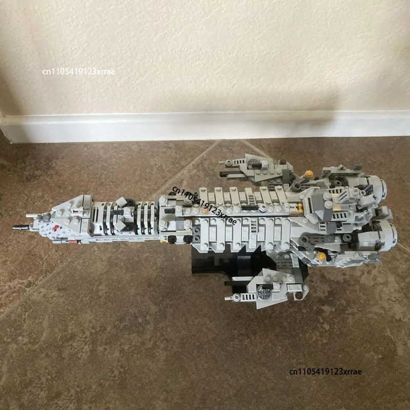 Фото Конструктор MOC: Космический линкор класса «Император» (средний размер), популярная игра, сборная модель космического корабля, рождественский подарок №4