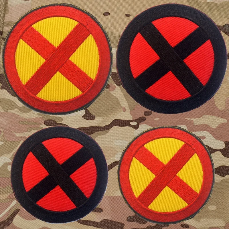 Классический логотип X-men военная нашивка тканевая вышитая тактические наклейки