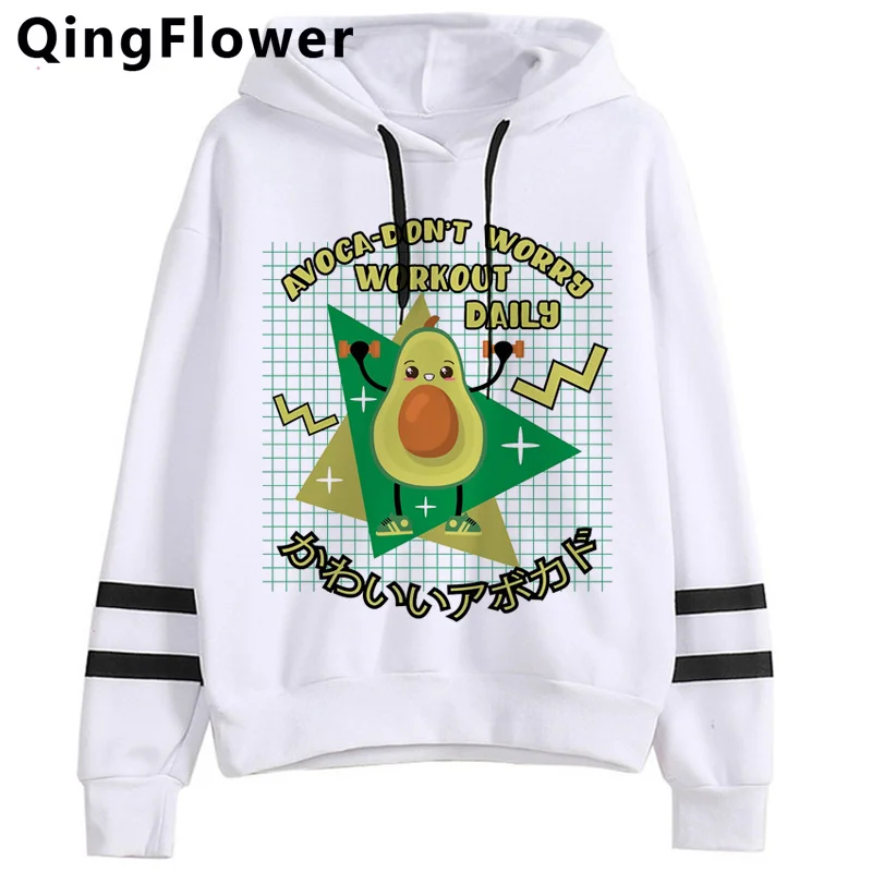 

Avocados hoodies female printed hip hop printed Oversized female clothing sweatshirts printed