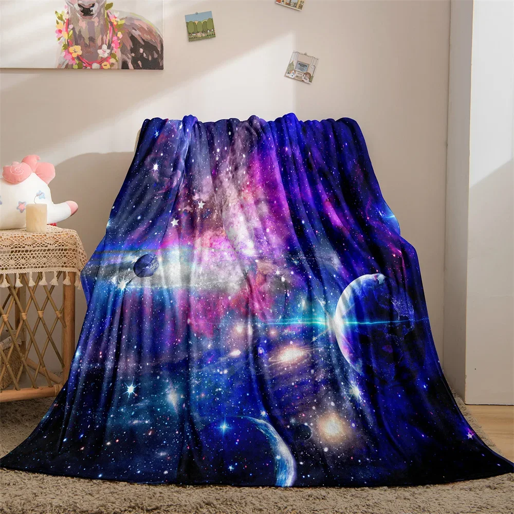 

Galaxy со звёздами плед Planet фиолетовый