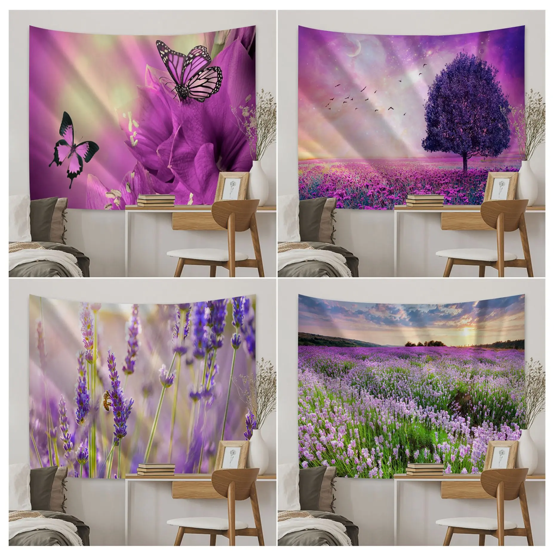 

infinity on Purple Tapestry Art Printing Japanese Wall Tapestry Anime Decor Blanket