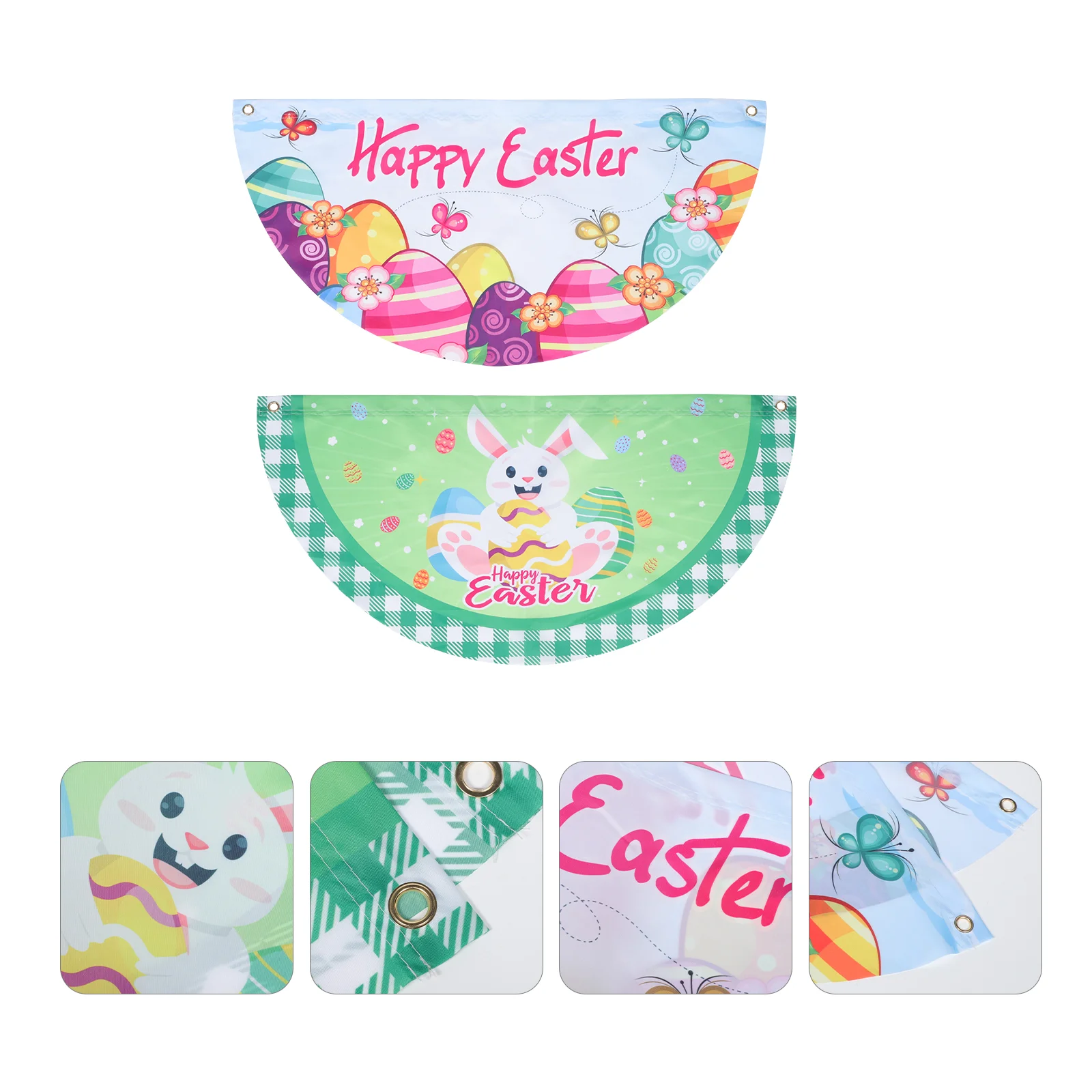 

Easter Flag Garden Flags Happy Banner Decoration Outdoor Fence Spring Day Bunting Bunny House Party Fan Sign Hanging Ornament
