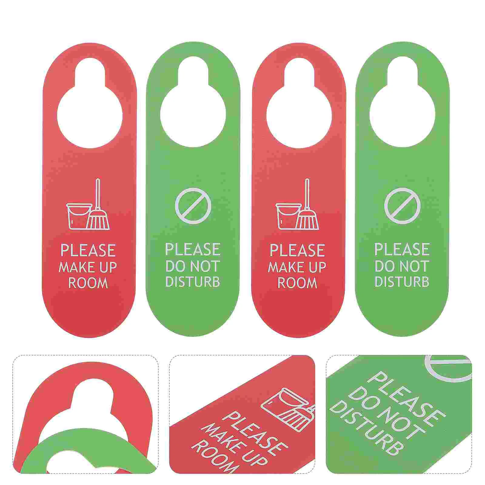 

4 Pcs Office Signs Door Hanging Tag Door Knob Hangers Door Tag Do Not Disturb Sign Hanger