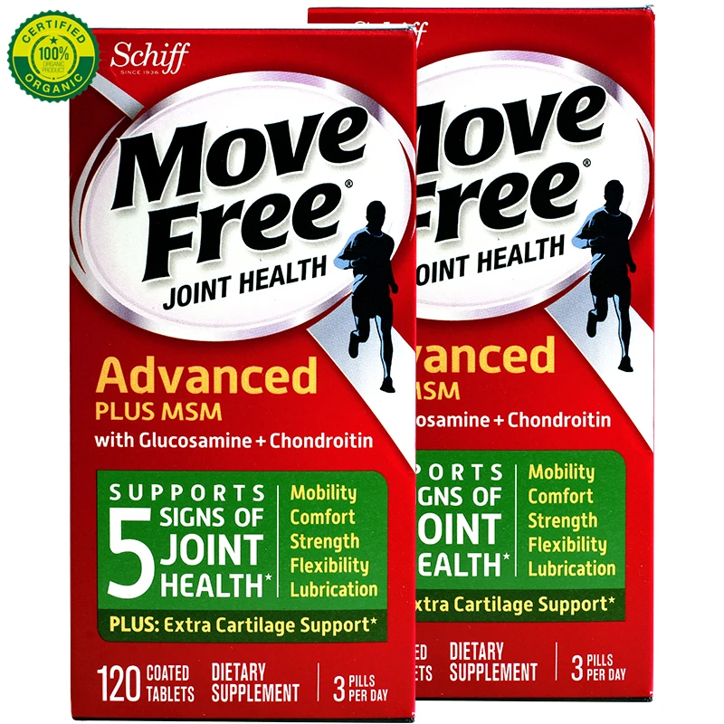 

American Schiff Move Free JOINT HEALTH Advanced PLUS MSM with Glucosamine+Chondroitin,Plus Calcium Bone Strength Glucosamine