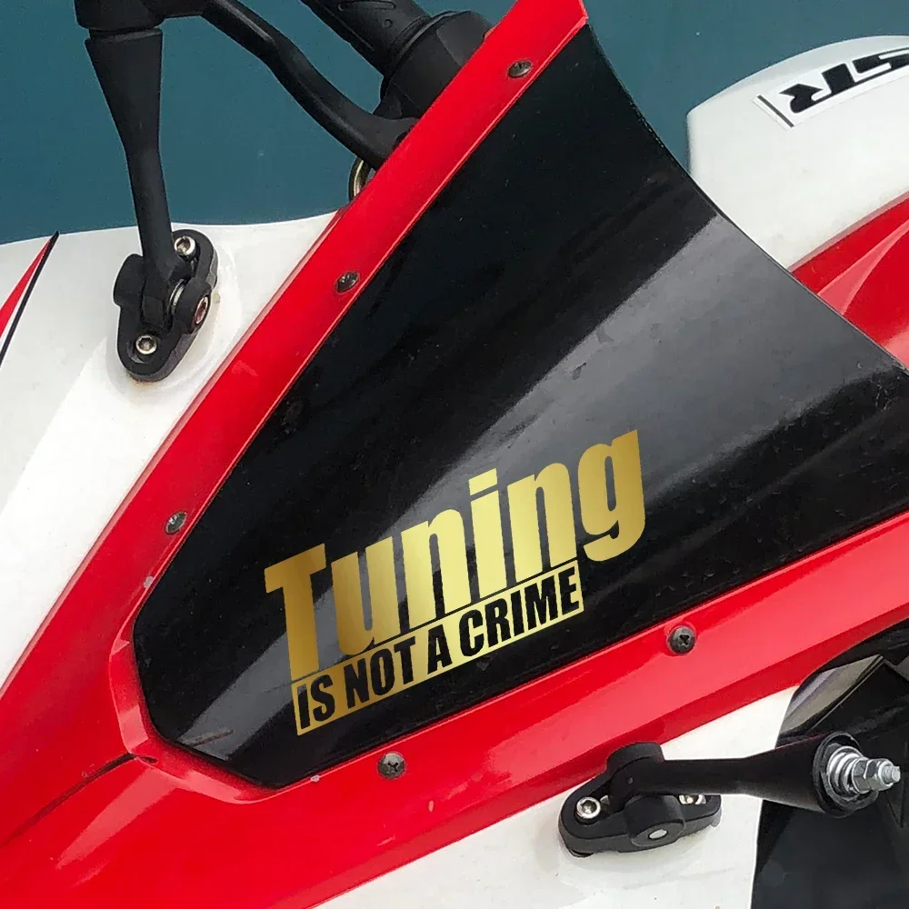 HungMieh мотоциклетные наклейки TUNING IS NOT CRIME виниловая наклейка велосипедный шлем