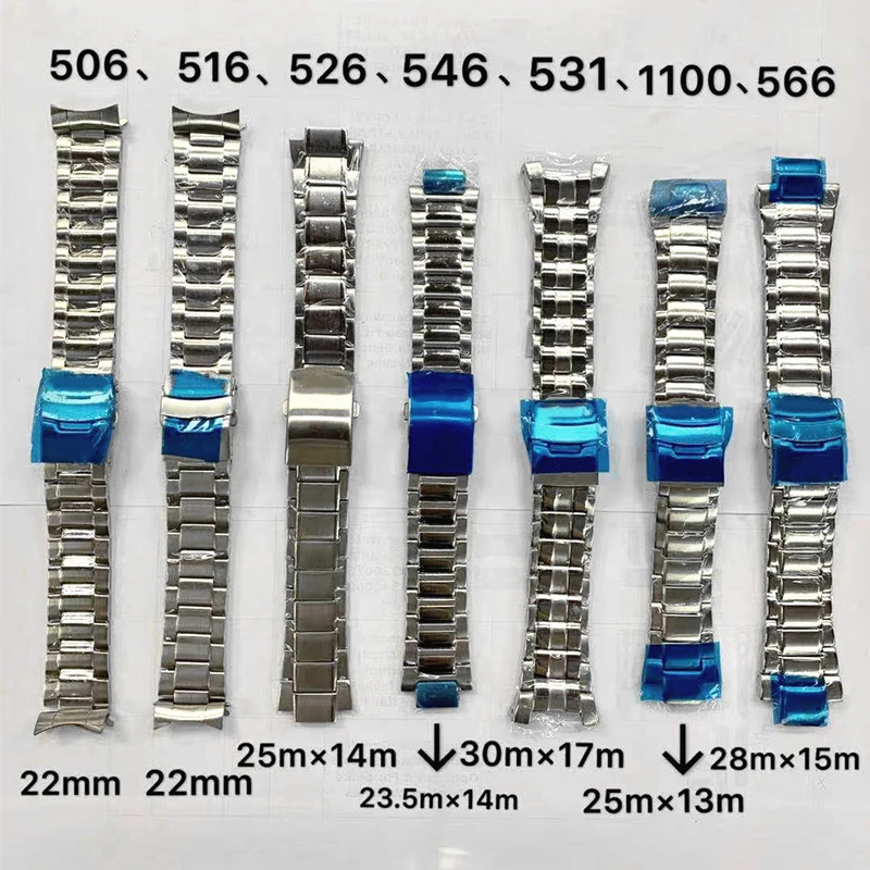 Фото Высококачественный ремешок для часов, подходящий для серии CASIO MDV106 EF 312 524 527 539 550 534 544, ремешок для часов, браслет из нержавеющей стали, запасные части №4